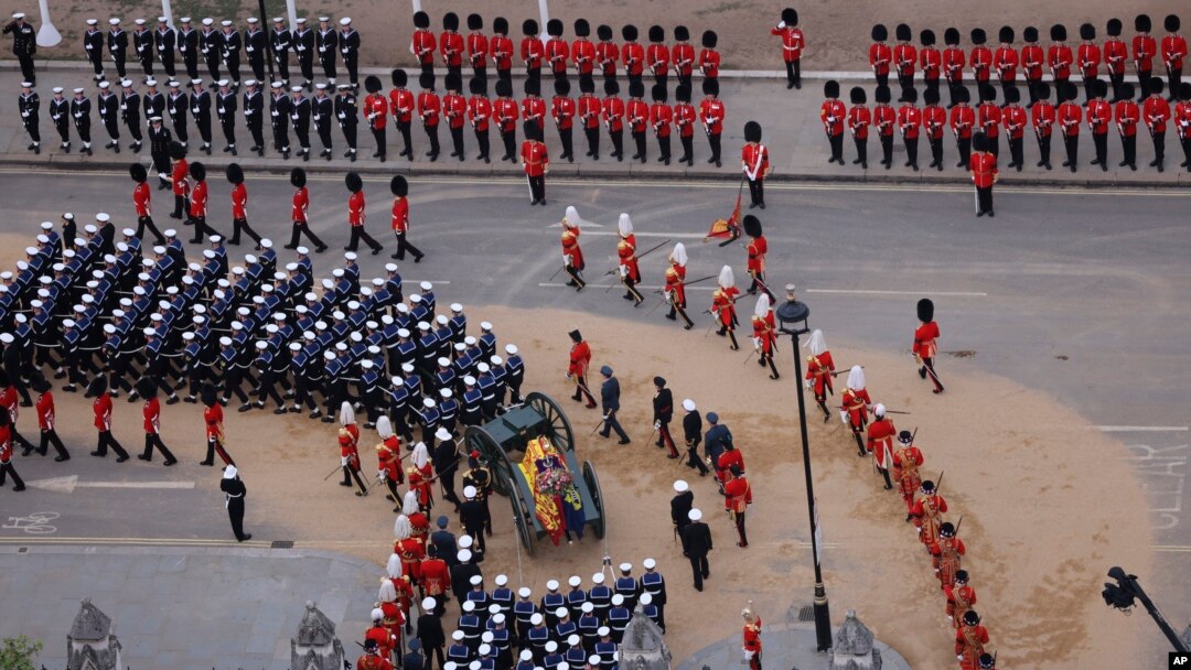 Tang lễ Nữ hoàng Elizabeth II hôm 19/9/2022. Photo: Rupert Frere/Ministry of Defence via AP.