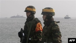 Південнокорейські морські піхотинці на острові Йонпхендо