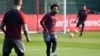 Mohamed Salah, participe à une séance d'entraînement à Liverpool, Angleterre, le 8 avril 2019.