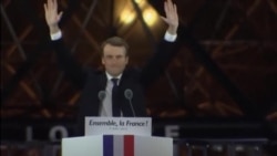 French President-Elect Emmanuel Macron and Wife Celebrate Historic Win