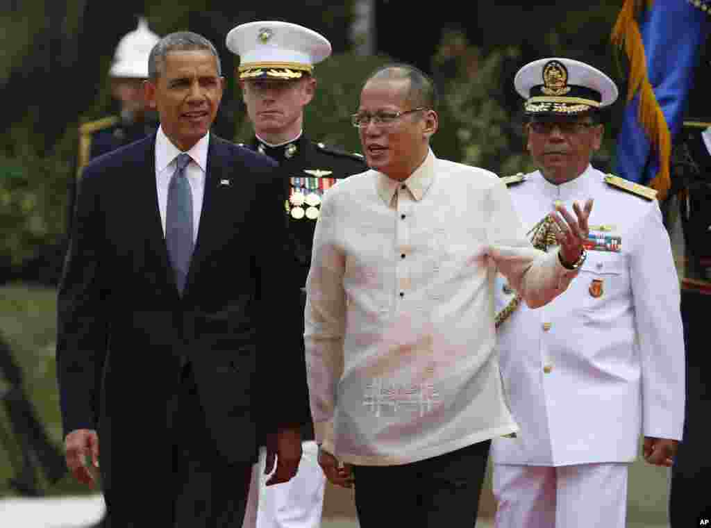 Барак Обама и Бениньо Акино. Манила. 28 апреля 2014г.