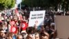 Pendukung partai oposisi Islam Tunisia Ennahda menghadiri protes menentang Presiden Tunisia Kais Saied, di Tunis, Tunisia 15 Oktober 2022. (Foto: REUTERS/Zoubeir Souissi)