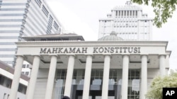 Gedung Mahkamah Konstitusi, Jakarta, 14 Juni 2019. (Foto: AP)