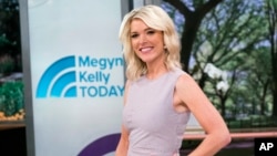 Megyn Kelly poses on the set of her new show, "Megyn Kelly Today" at NBC Studios, Sept, 21, 2017, in New York.