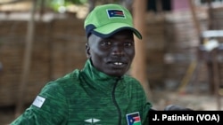 South Sudanese 1500 meter runner Santino Kenyi in Juba before heading off to Rio de Janeiro, Brazil, July 24, 2016, to compete in the 2016 Summer Olympic Games.