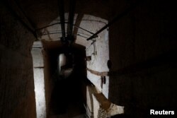 The NATO tunnels, dating back to the Cold War, are seen in the War Headquarters tunnels beneath Valletta, Malta, March 28, 2017.