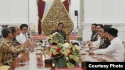 Presiden Joko Widodo memimpin rapat koordinasi bidang keamanan Jumat, 4 November 2016. (Foto: Biro Pers Kepresidenan).