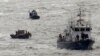 일본 해안서 표류 북한 목선 발견
