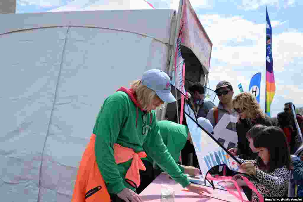 Blossom Kite Festival 2016 on the National Mall in Washington, DC