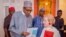 Nigerian President Muhammadu Buhari and former US Secretary of State, Dadeline Albright, at Blair House, Sunday 19 July, 2015