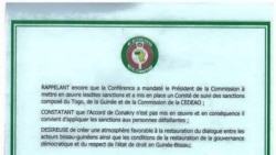 Guiné-Bissau: Sancionados pela CEDEAO apresentam petição