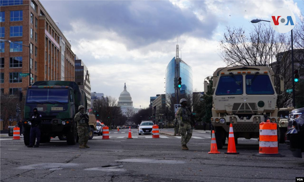 Calles cercanas al Capitolio cerradas por la toma de posesi&#243;n del presidente Joe Biden. 20 de enero 2021. [Foto: Alejandra Arredondo] 