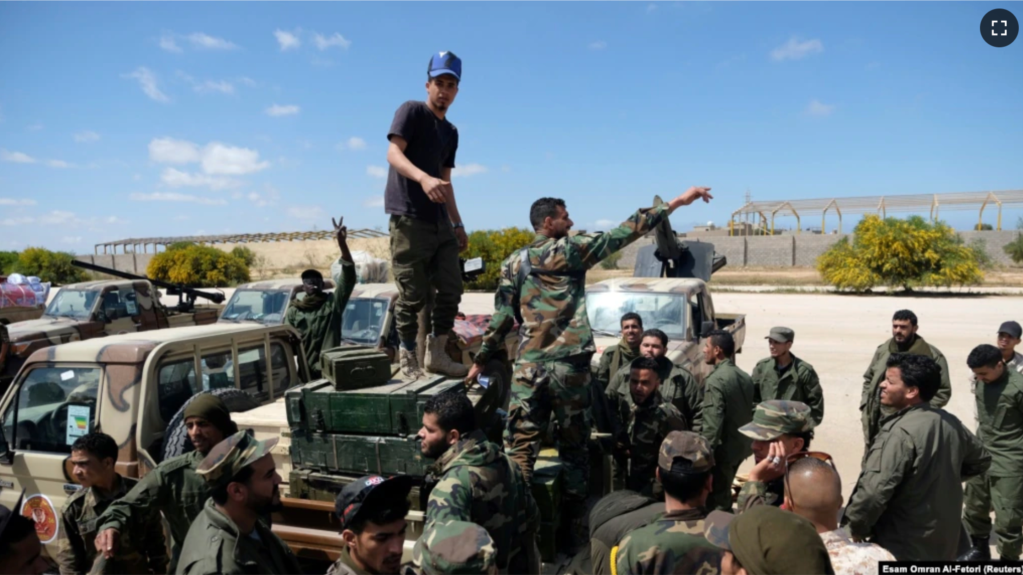 Бойцы Ливийской национальной армии Халифы Хафтара перед неудачным наступлением на Триполи, архив