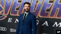 Chris Evans tiba di pemutaran perdana "Avengers: Endgame" pada 22 April 2019. Evans berusia 40 tahun pada 13 Juni. (Foto: Jordan Strauss/Invision/AP, File)