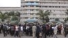 Kenyan teachers protest in front of prime minister's office in Nairobi. Kenya. (file photo)