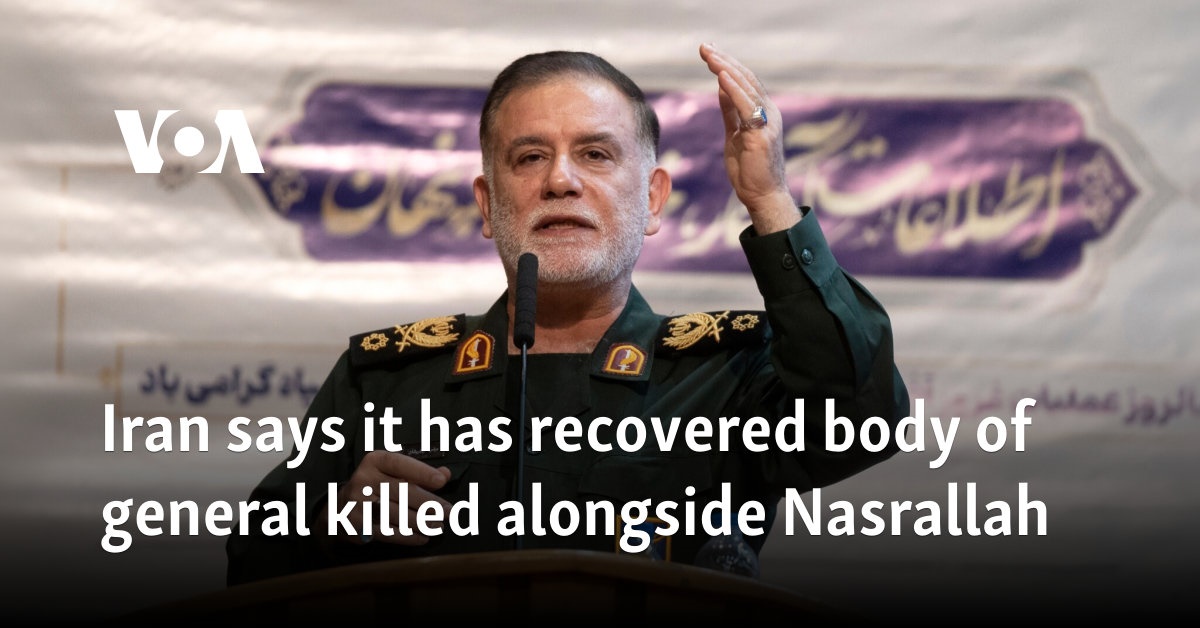 Iran Confirms Recovery of General Nilforoushan's Body