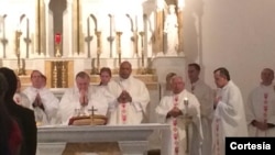 Los obispos celebraron una homilía en la iglesia St. Peter en Washington y luego se dirigieron al Congreso.