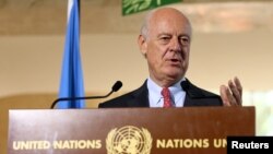 스테판 데 미스투라 유엔 시리아 특사. (자료사진)