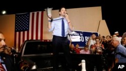 Le sénateur Marco Rubio lors de sa campagne électorale à Miami, Florida, le 14 mars 2016.