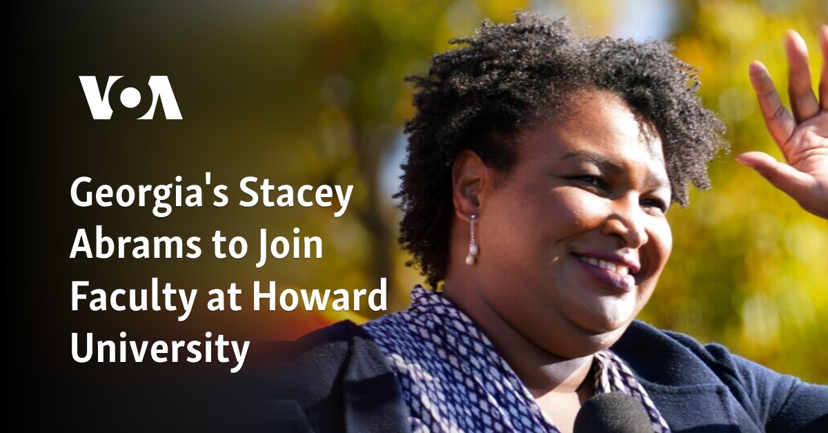 Georgia's Stacey Abrams To Join Faculty At Howard University