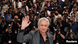 Cast member Michael Douglas during photocall for "Behind the Candelabra" at the 66th Cannes Film Festival, France, May 21, 2013.