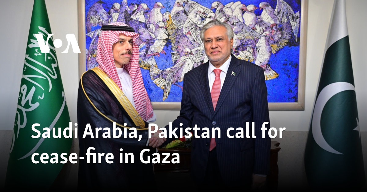Saudi Arabia, Pakistan call for cease-fire in Gaza
