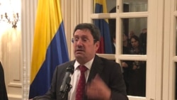 El nuevo embajador de Colombia en EE.UU., Francisco Santos, habla con la VOA