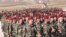 A group of Arab soldiers who have joined Kurdish peshmerga forces take part in their graduation ceremony at a training camp in Duhok province, Iraq, Feb. 7, 2017.
