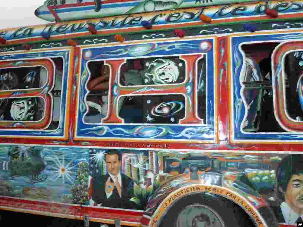 One popular method of public transportation is the colorful "Tap Tap" buses