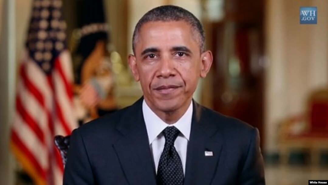 Presiden Barack Obama menyampaikan pidato mingguan dari Gedung Putih, Washington DC (Foto: dok).