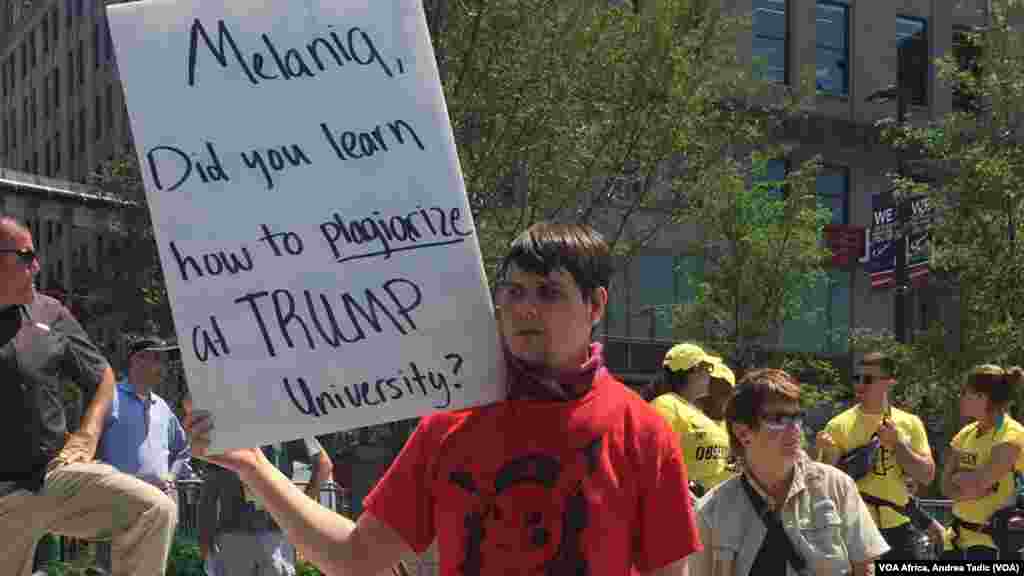 Protester at Westboro Baptist rally.