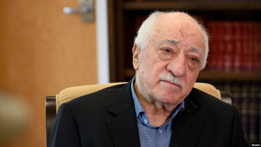 FILE - U.S.-based Turkish cleric Fethullah Gulen at his home in Saylorsburg, Pa., July 10, 2017.