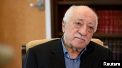 FILE - U.S.-based Turkish cleric Fethullah Gulen at his home in Saylorsburg, Pa., July 10, 2017.