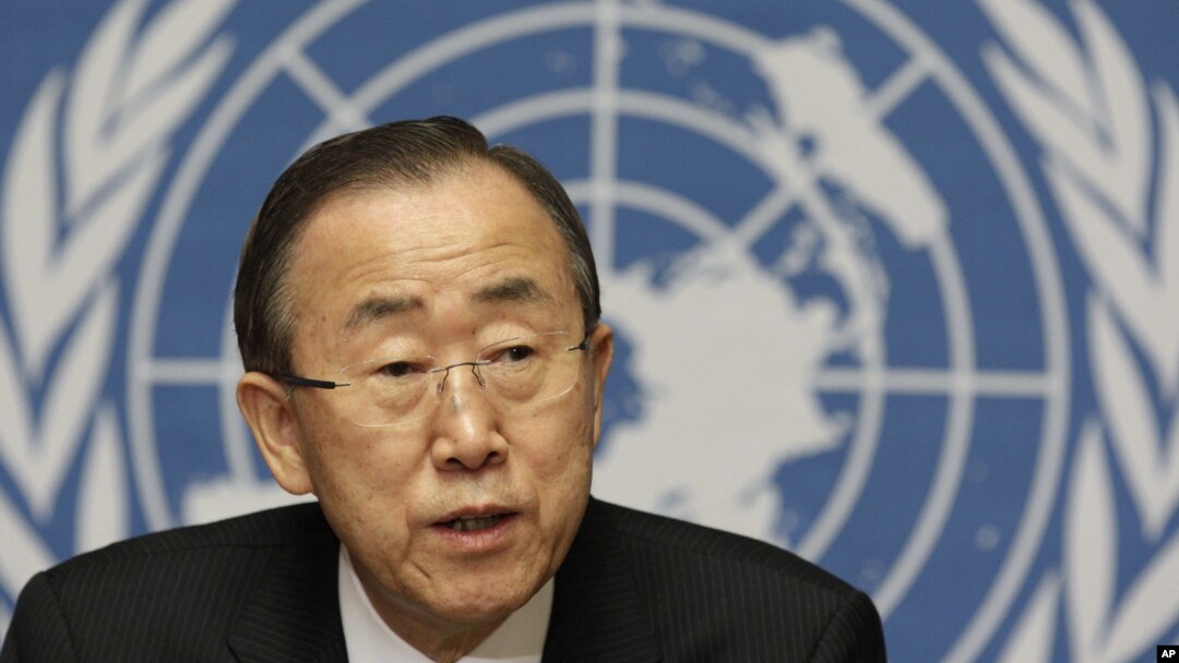 Sekjen PBB Ban Ki-moon menyrukan kepada pemerintah dan Dewan Keamanan PBB untuk mengambil tindakan untuk mengatasi krisis di Suriah (Foto: dok).