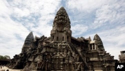 Cambodia's famed Angkor Wat ancient Hindu temple complex stands in Siem Reap province, some 230 kilometers (143 miles) northwest Phnom Penh, Cambodia, June 28, 2012. 