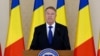 Romanian President Klaus Iohannis speaks, announcing his resignation, in Bucharest, Romania, Feb. 10, 2025, in this screen grab from video released by the Romanian Presidency. (Romanian Presidency via Reuters)