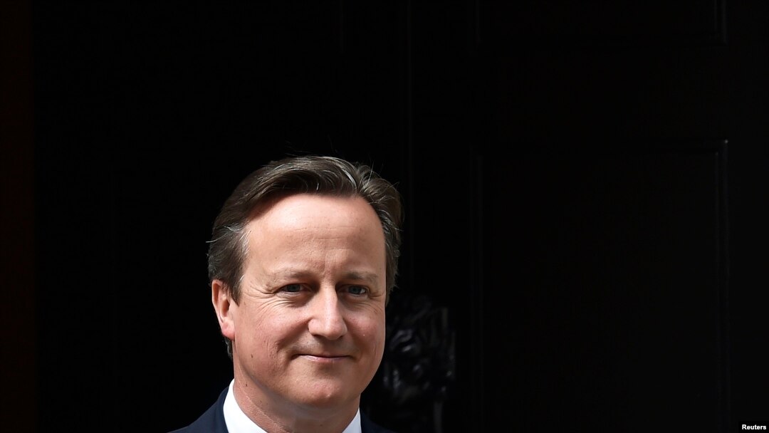 Perdana Menteri Inggris David Cameron di Number 10 Downing Street, London, Inggris, 15 Juli 2015. 