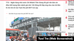 BOT Cai Lậy hỗn loạn ngày 30/11/2017.