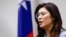 资料照片：国民党主席郑丽文在前往中国访问之前，在台北举行记者会。(2026年3月30日)