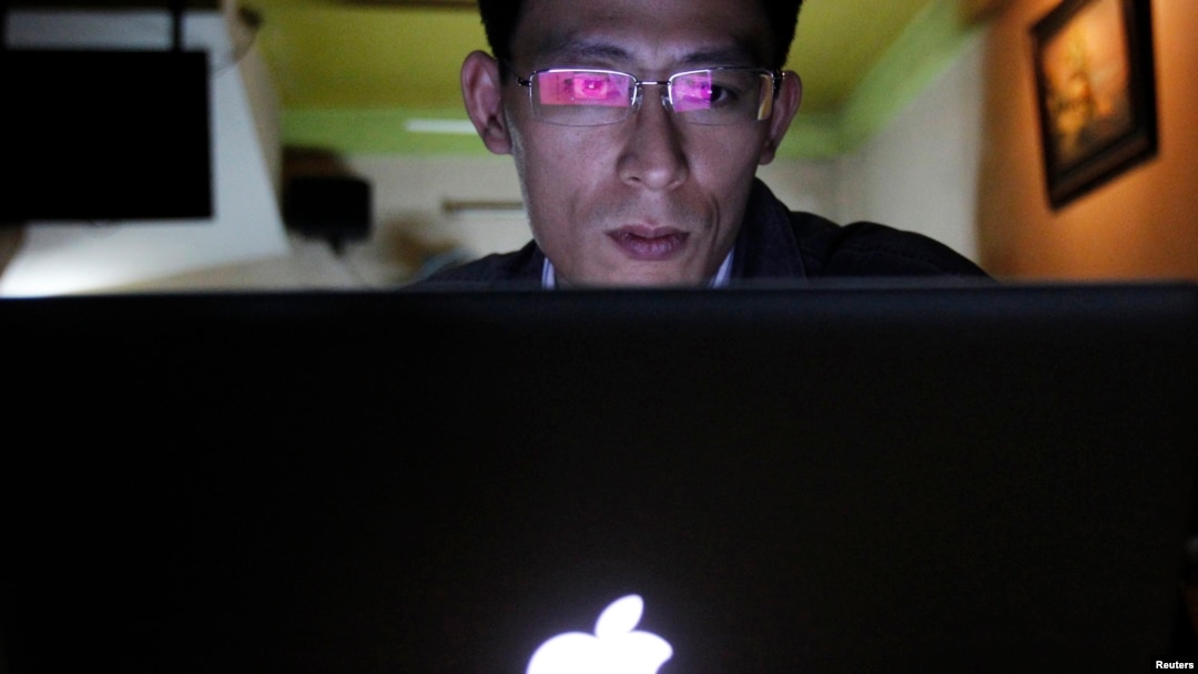 Vietnamese blogger Nguyen Lan Thang in a Hanoi cafe on Nov. 27, 2013.