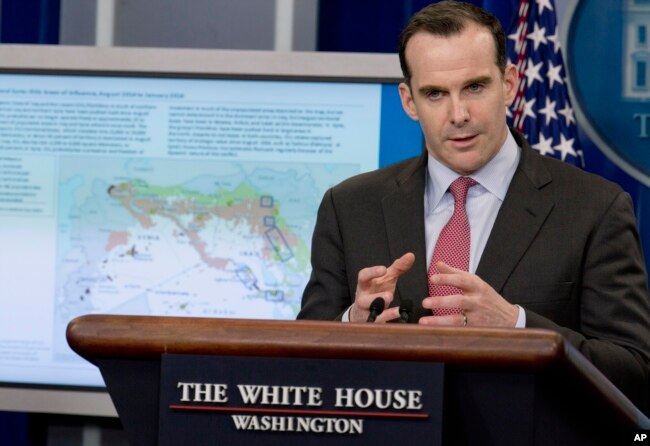 IŞİD'le Mücadele Koalisyonu'nun eski temsilcisi Brett McGurk. McGurk Biden yönetiminde Ulusal Güvenlik Konseyi Orta Doğu ve Kuzey Afrika Koordinatörü