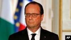 French President Francois Hollande, Sept. 14 , 2015. 