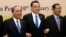 FILE- (L-R) Vietnam's Prime Minister Nguyen Xuan Phuc, Chinese Premier Li Keqiang, and Cambodia's Prime Minister Hun Sen, attend the second Mekong-Lancang Cooperation leaders meeting in Phnom Penh, Cambodia January 10, 2018.
