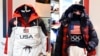 Seragam kontingen AS yang didesain oleh Ralph Lauren yang akan dikenakan dalam Upacara Pembukaan dan Penutupan Olimpiade Musim Dingin Beijing dipamerkan ke publik di New York pada 19 Januari 2022. (Foto: Invision/AP/Evan Agostini)