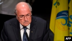 FIFA ဥက္ကဋ္ဌ Sepp Blatter (မေ ၂၈၊၂၀၁၅)