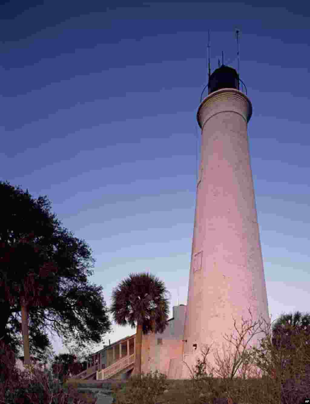 St. Mark's Light in the Apalachee Bay, on Florida's panhandle.