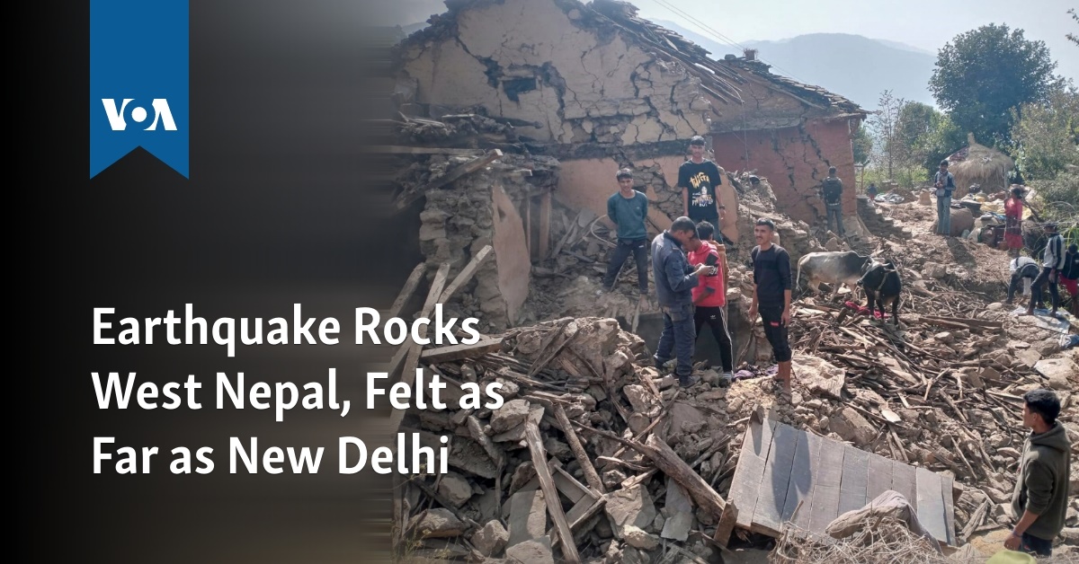 Earthquake rocks western Nepal, felt as much as New Delhi