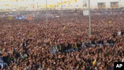 Newroz celebration in Diyarbakir, Turkey