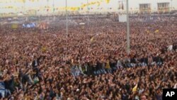 Newroz celebration in Diyarbakir, Turkey