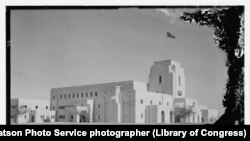 La Casa de gobierno británica en Jerusalén en 1932, un año antes de que fuera completada.